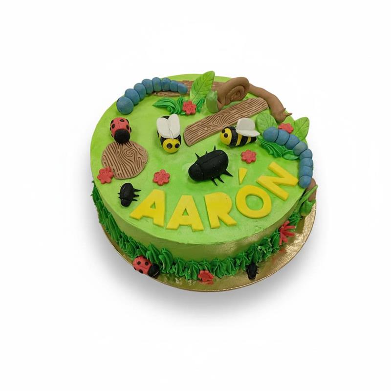 TARTA DE BICHOS Y JARDÍN